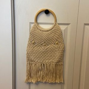 Crotchet handle purse